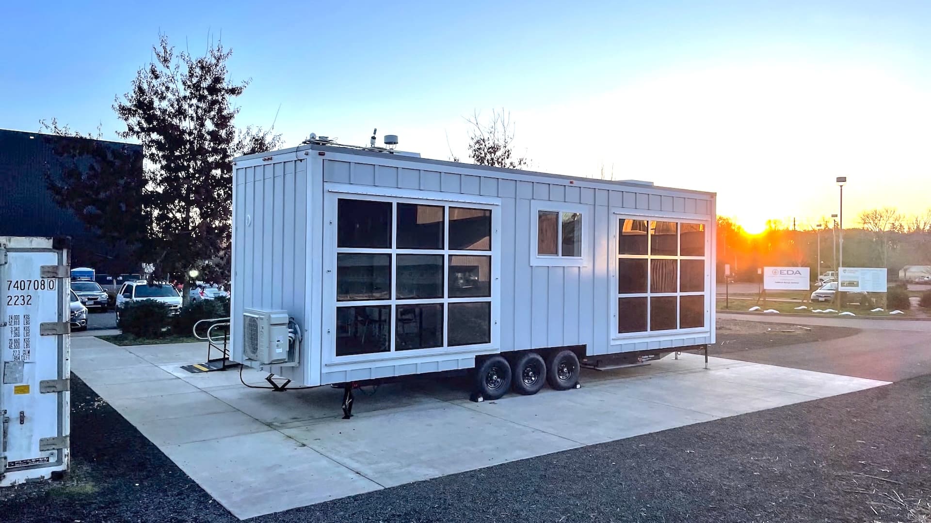 exterior view of DIAL facility showing electrochromic windows