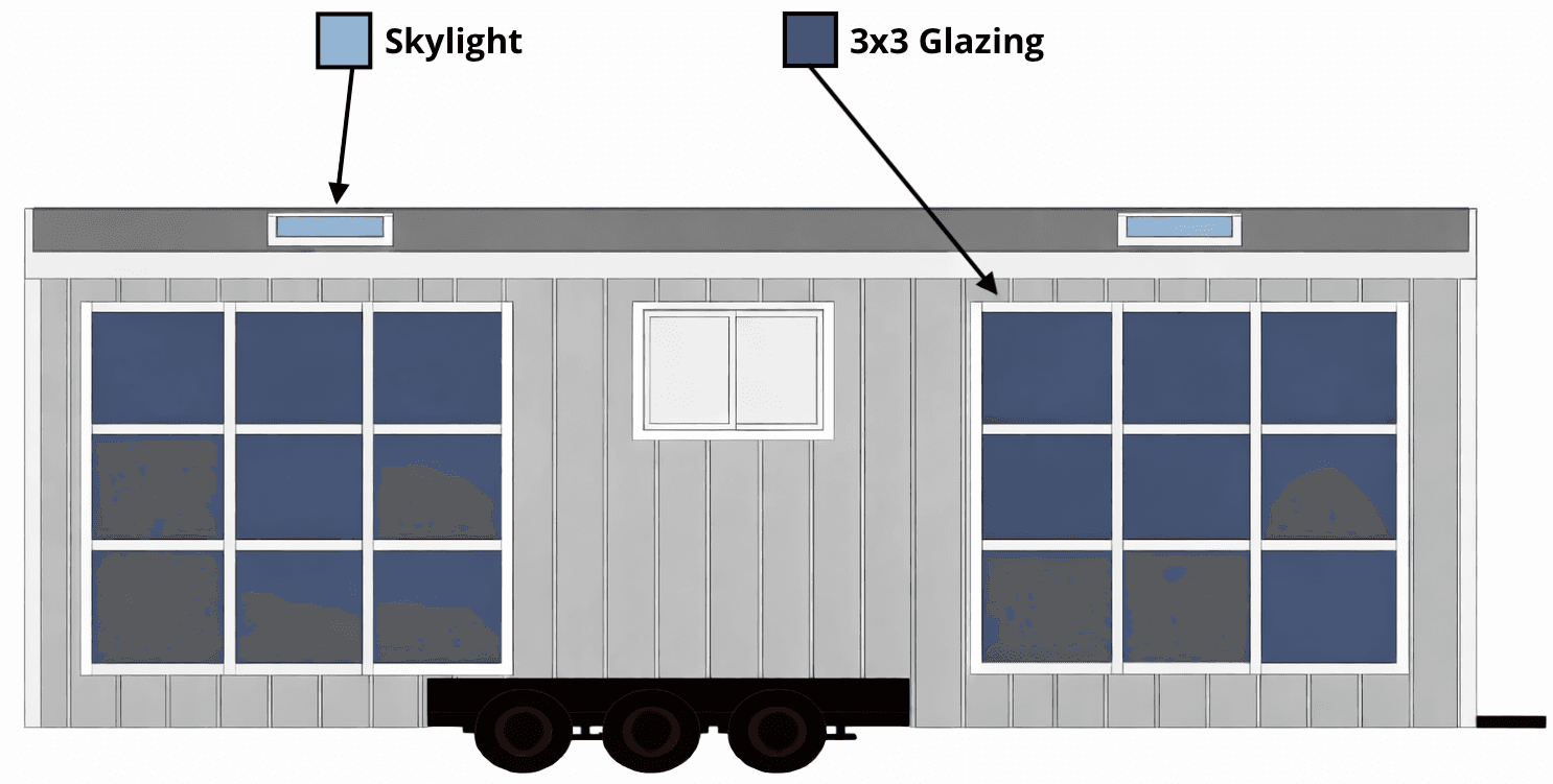 exterior view of DIAL facility showing electrochromic windows