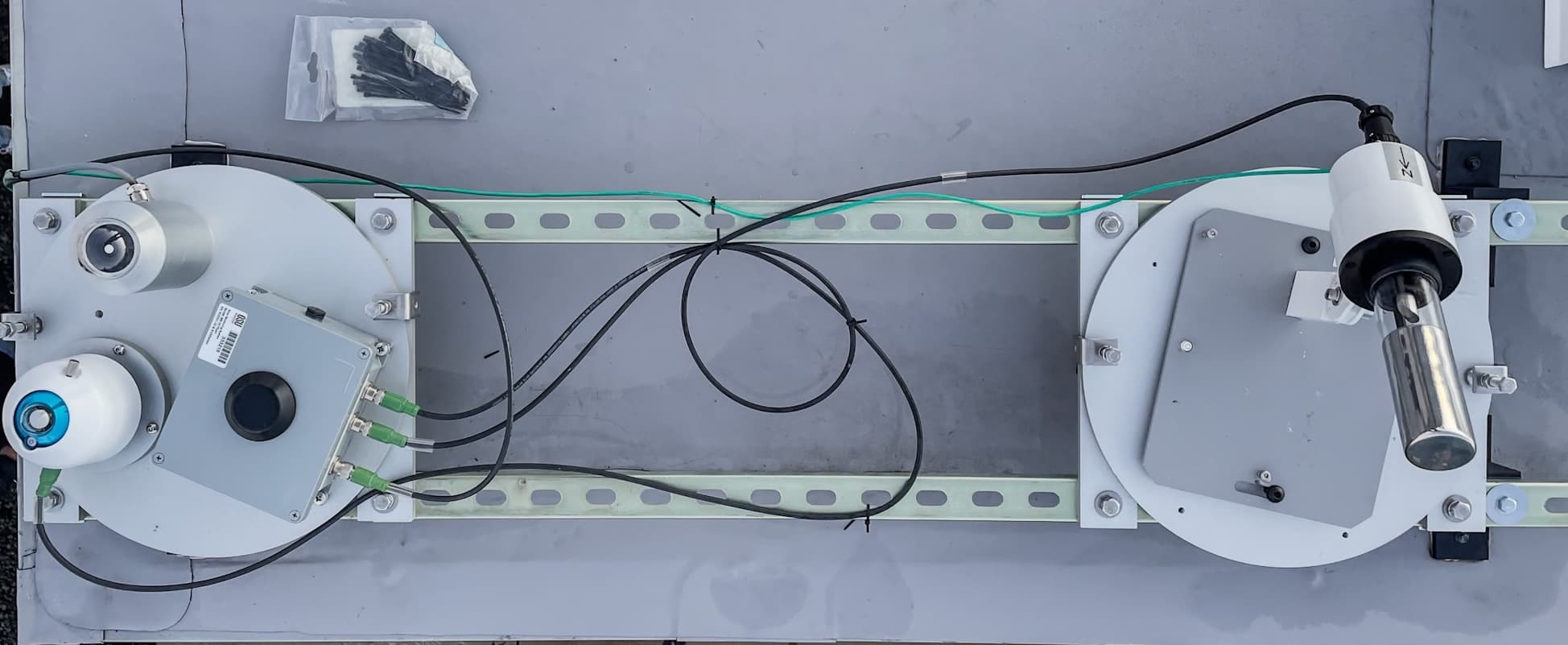 rooftop sensors on DIAL facility including solar monitoring station and spectroradiometer
